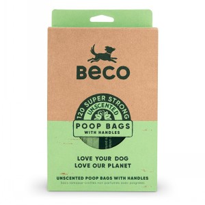 Beco Poop Bags Handle Pack - Eco Friendly (120)